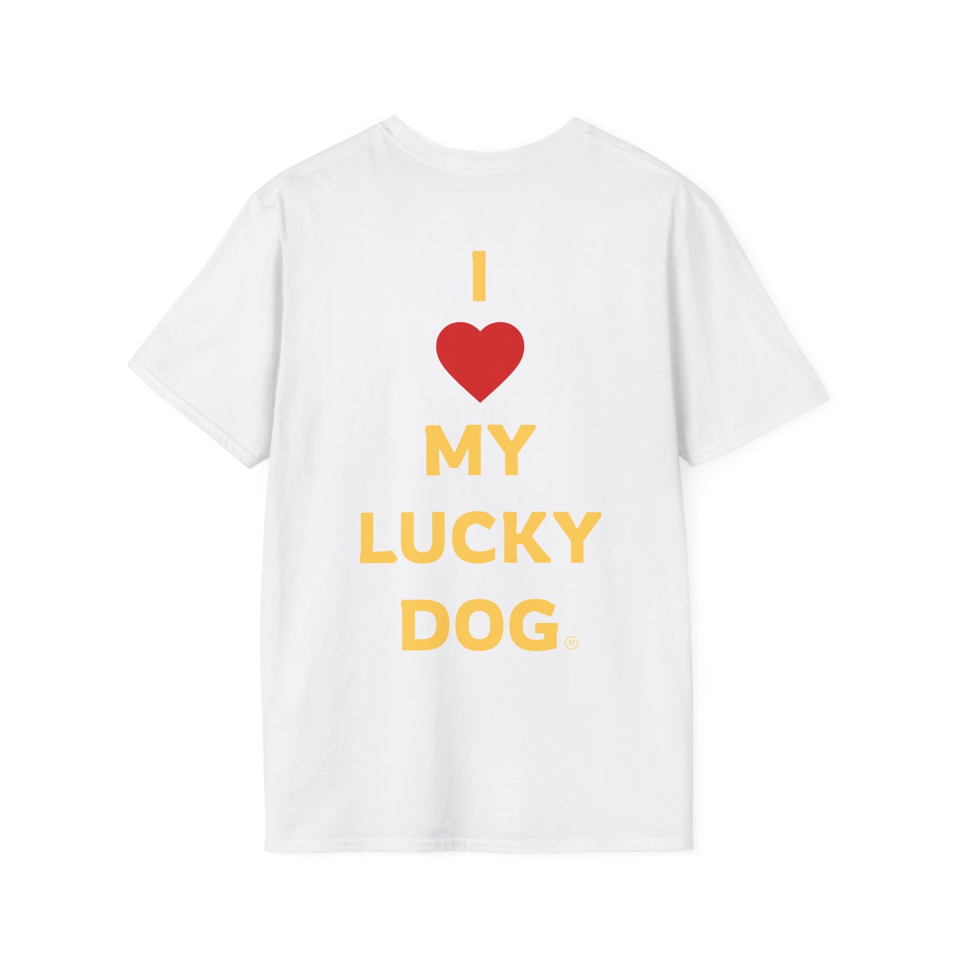 I Love My Lucky Dog Unisex Oversized Boxy Tee