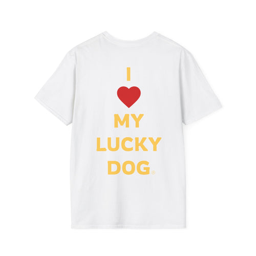 I Love My Lucky Dog Unisex Oversized Boxy Tee