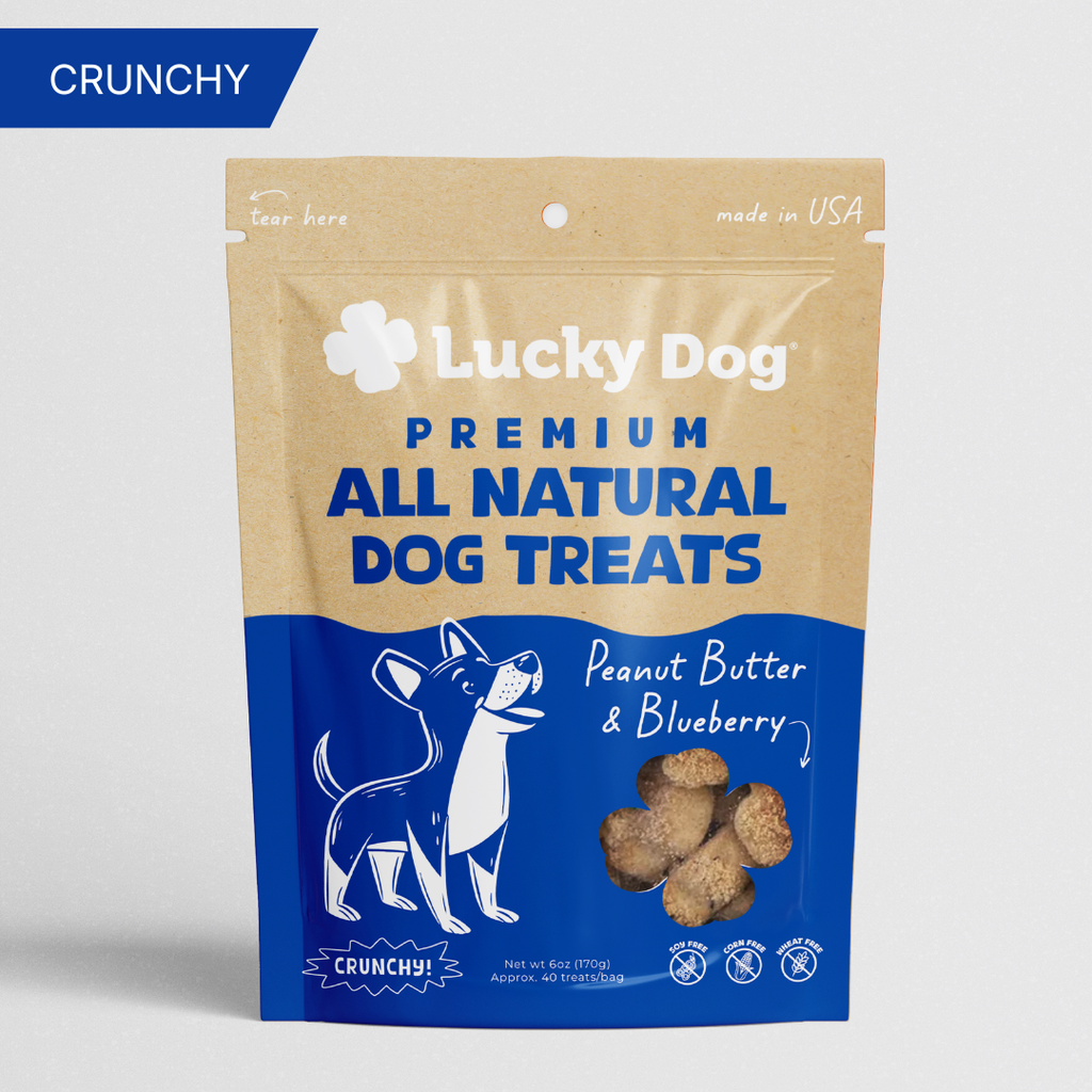 Lucky Dog® Crunchy Peanut Butter & Blueberry Dog Treats (3-Pack Bundle)