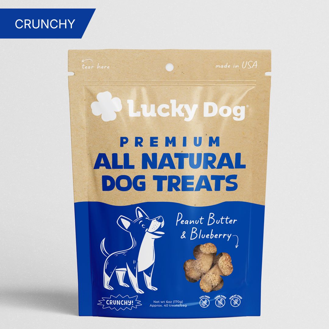 Lucky Dog® Crunchy Peanut Butter & Blueberry Dog Treats (3-Pack Bundle)