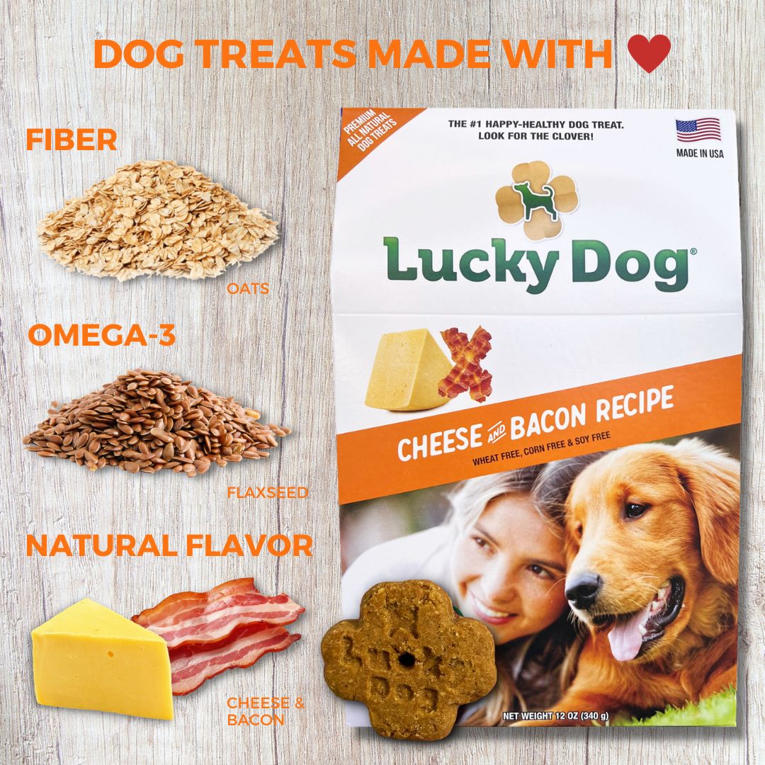 Lucky Dog® Grain-Free Cheese & Bacon Dog Treats