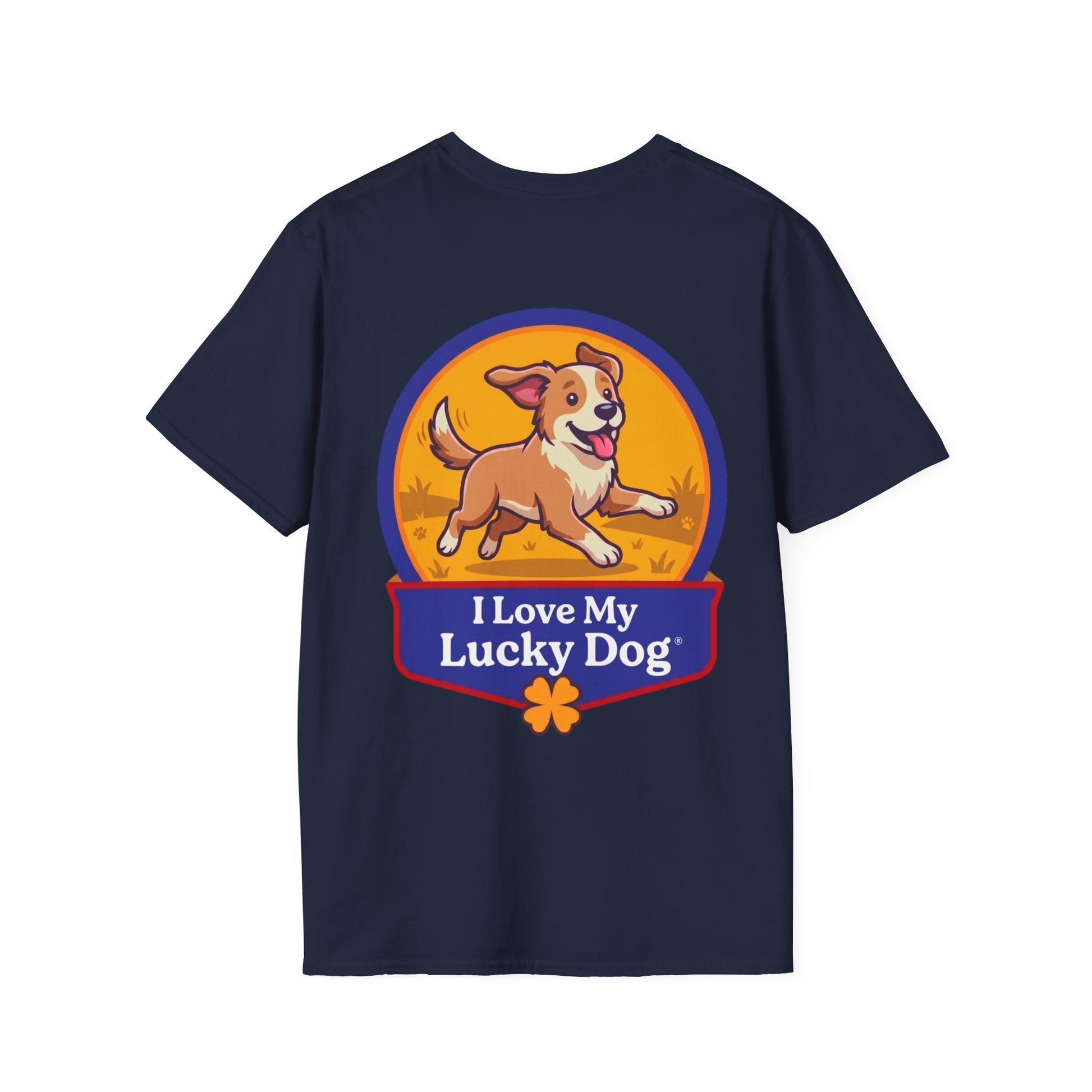 Lucky Dog T-Shirt — "I Love My Lucky Dog" Cute Pet Lover Tee