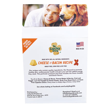 Lucky Dog® Grain-Free Cheese & Bacon Dog Treats (3-Pack Bundle)